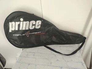 PRINCE "TRIPLE THREAT TUNGSTEN" SINGLE ZIPPERED TENNIS RACQUET COVER WITH STRAP - Picture 1 of 4