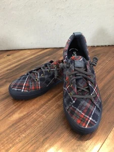Sperry Schuhe Damen 7 neu blau kariert Flanell Freizeit Sneaker - Bild 1 von 4