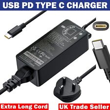 USB C Laptop AC Adapter Charger For IBM Lenovo ThinkPad T470s P52s L480 E480