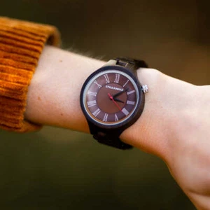 Damen Holz Armbanduhr Holzuhr Analoge Damenuhr Stylejungle Geschenk NEU - Bild 1 von 5