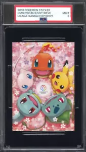 PSA9 2018 POKEMON STICKER OSAKA-KANSAI EXPO2025 JAPANESE - Picture 1 of 2