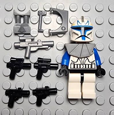Lego Star Wars Minifigure Clone Trooper Captain Rex 501st - Image 1 of 4