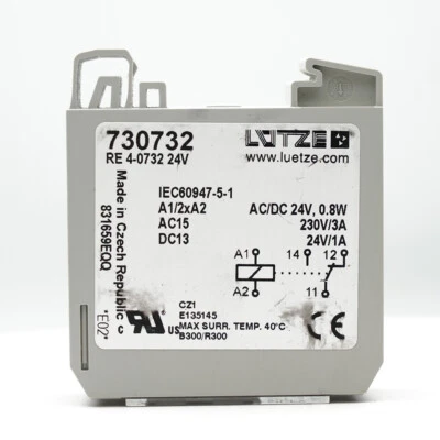1pc LUETZE 730732 RE4-0732 isolation relay 24VDC 3A 230V - Image 1 of 4