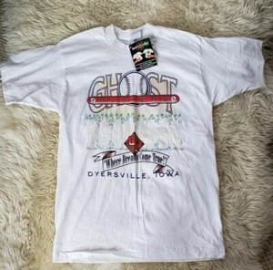 Vintage Where Dreams Come True Dyersville Iowa Baseball Short Sleeve T-Shirt L - Picture 1 of 7