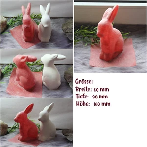Handgemachte Latexgießform Gießform Betongießform Beton Gips Hase sitzend (050) - Bild 1 von 6