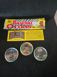 Topps 1989 Baseball Coins Darryl S Mike G and Rock R Opened Pack - Picture 1 of 3