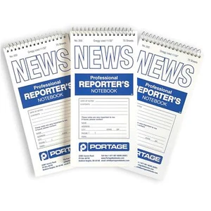 3 Pack Reporters Notebook Spiral Pocket Notepad for Journalists Reporters - Picture 1 of 5