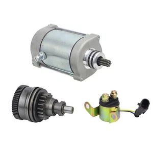 Starter for Polaris UTV Ranger Xp 4X4 700 EFI 2006-2009 with Relay and Bendix - Foto 1 di 11