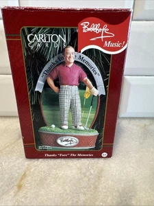 Tarjetas Carlton 1999 Bob Hope Gracias "Antes" The Memories Adorno de Navidad -NUEVO - Imagen 1 de 6