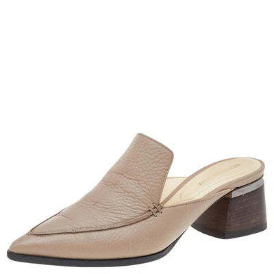 Mocasines Nicholas Kirkwood Beige Cuero Beya Punta Talla 385 Foto 1 de 4