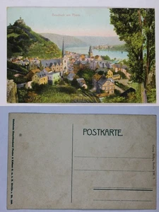 Postal de colección de 1908 Braubach am Rhein Alemania parte posterior dividida - Imagen 1 de 1