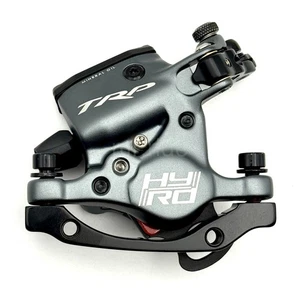 TRP HY/RD Cable-Actuated Hydraulic Disc Brake (Gray) w/ IS F160/R140mm Adapter - Picture 1 of 9