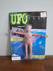 UFO Files Arterian Capt Bendable Alien with GITD Eyes Toy Concepts #6500 New - Picture 1 of 13