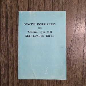 Prägnante Anleitung für 7,62 mm Typ M21 Gewehr Bedienungsanleitung - Original  - Bild 1 von 3