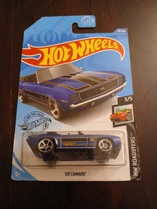 Hot Wheels Roadsters 69 Camaro Blue - Picture 1 of 2