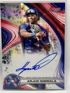 2024 Bowman's Best Arjun Nimmala Best of Auto #B24-AN Blue Jays - Picture 1 of 2