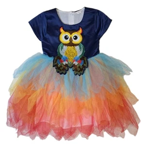 Girl's 7/8 Youth Owl Dress Ballet Costume Embroidered - Picture 1 of 7