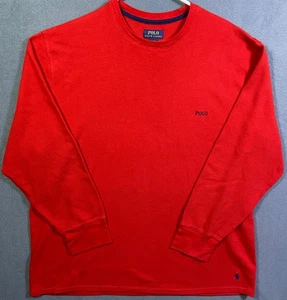Polo Ralph Lauren Herren Waffelstrick Langarm Rot Cruise Rot Größe 3XL - Bild 1 von 11