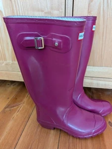 Hunter Huntress Gloss Gummistiefel (Damen) - Violett - UK 5 - Bild 1 von 9