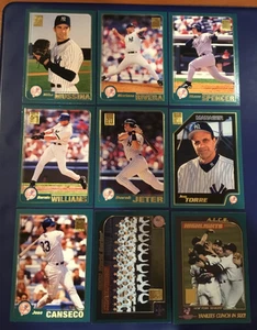2001 Topps NEW YORK YANKEES Complete Team Set 40 JETER, WS CHAMPS with RC's $$ - Picture 1 of 5