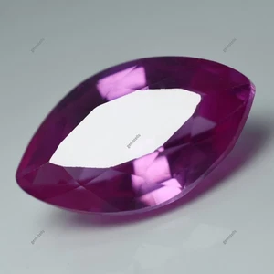 CERTIFICATO Rosa Marquise Taglio 7,65 Ct Zaffiro di Ceylon Naturale Gemma Sciolta - Foto 1 di 7