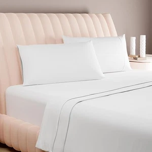 Luxury Egyptian Cotton 4 PC King Size Sheet Set - 600 Thread Count Deep Pocke... - Picture 1 of 9