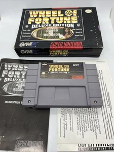 Wheel Of Fortune Deluxe Edition CIB SNES - No Cardboard Insert - Picture 1 of 12