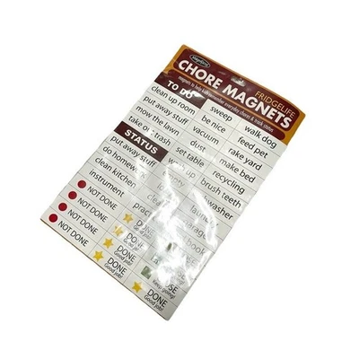 MAGNIFICO fridgelife chore magnet set education home kids A3 2847 - Image 1 of 4
