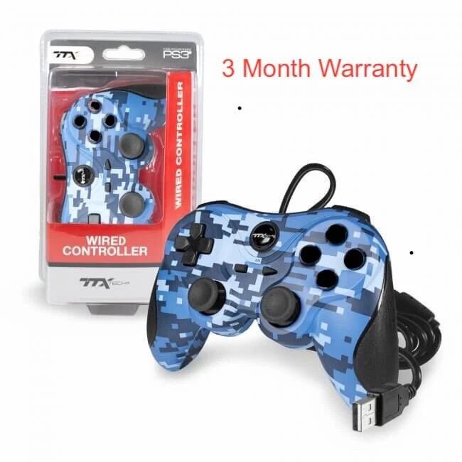 TTX Tech PS3 Digicamo Blue Wired USB Controller  - Image 1 of 3