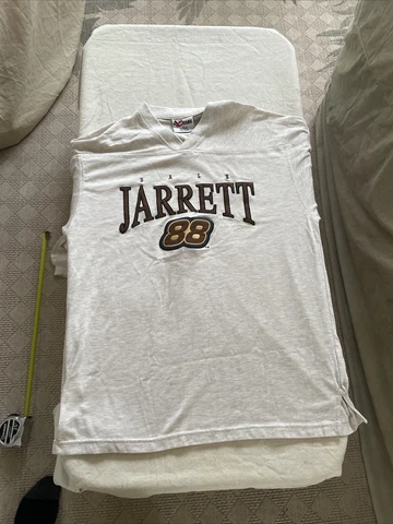 Vintage Y2K Nascar Dale Jarrett #88 Embroidered Long Sleeve T Shirt Size L Chase Cover