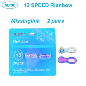 For Shimano KMC 12 Speed SUMC SX12SL Light MTB Road Bicycle Bike Rainbow Chain - Picture 1 of 10