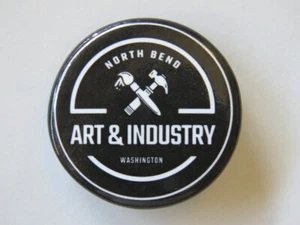 BEER BUTTON Pinback ~ ART & INDUSTRY ~ North Bend, WA Educational Community Idea - Picture 1 of 2