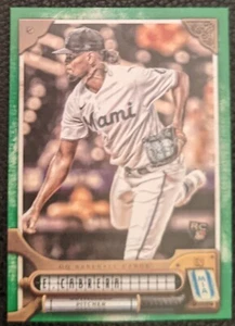 EDWARD CABRERA RC 2022 TOPPS GYPSY QUEEN GREEN PARALLEL #152 MARLINS - Picture 1 of 2