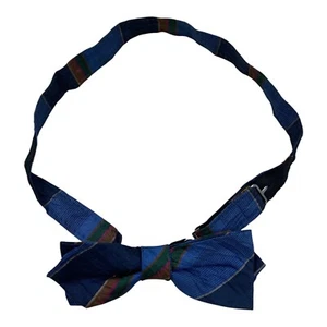 VINTAGE Tartan Patterned Bow Tie Adjustable Formal Evening Dinner Tuxedo Tux Mod - Picture 1 of 2