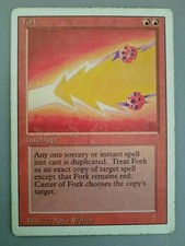 Fork MTG Magic The Gathering Revised Edition Heavily Played Reserved List