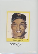 1989 The Official Hall of Fame Fun & Fact Sticker Book Stickers Monte Irvin HOF