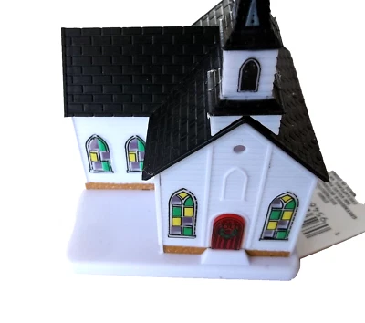 Cobblestone Corners 2024 Christmas Village CHURCH-NEW FOR 2024! - Image 1 of 4