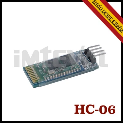 Modulo inalambrico Arduino HC-06 HC06 Bluetooth ESCLAVO con base Slave  - Imagen 1 de 2