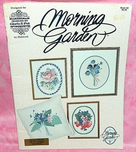 Gloria & Pat Morning Garden Cross Stitch Chart Book Flowers Rose Fruit Grapes - Picture 1 of 2