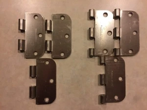 Set of 3 Steel Door Butt Hinges Jeld-Wen 3.5" x 3.5" NO PIN - Picture 1 of 5