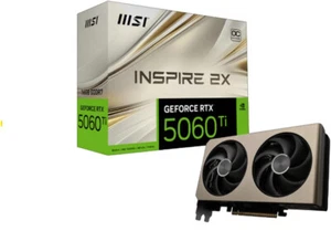 MSI nVidia GeForce RTX™ 5060 Ti 16G INSPIRE 2X OC, PCI Express® Gen 5 x16, Boost - Picture 1 of 1