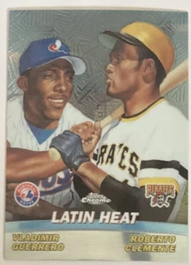 Roberto Clemente 2001 Topps Chrome Latin Heat w Vladimir Guerrero Insert #tc8 - Bild 1 von 2