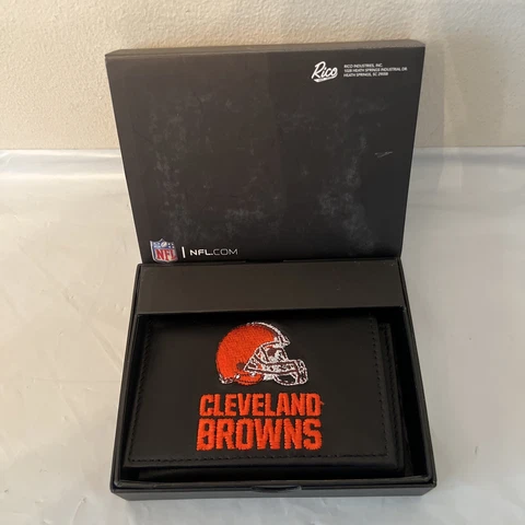 NFL Football Cleveland Browns Embroidered Tri-Fold Wallet - NEW! Cover