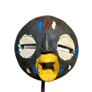 Máscara africana Cuba tallada a mano tribal congo arte de pared espíritu decoración facial -803 - Imagen 1 de 24
