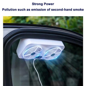 Car Window Ventilation Fan Solar Powered Car Ventilator USB Cooling Fan Vent - Picture 1 of 12