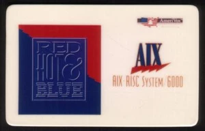 Aix Risc Sistema 6000 Rosso Hot & Blu IBM Risc-Based Unix Server Promo Phone - Picture 1 of 2