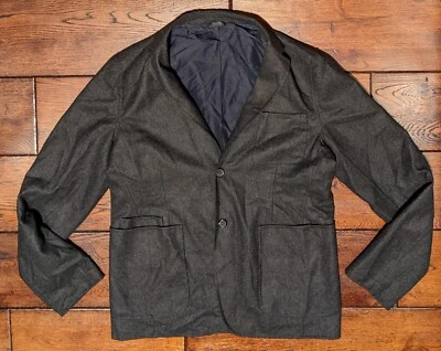 Jil Sander Men's 100% Lana Wool Blazer Black Size 50 (L) Made in Italy - Image 1 of 4