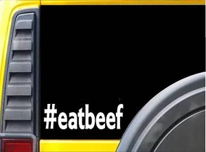 Eat Beef Aufkleber K555 8 Zoll Angus Hereford Decal - Bild 1 von 1