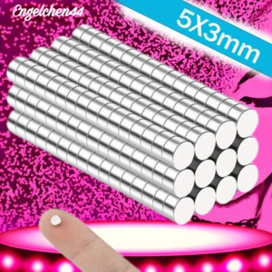 Magnete Mini Bastelmagnet 5X3 mm Neodynium Starke Kühlschrankmagnete Büromagnete - Bild 1 von 4