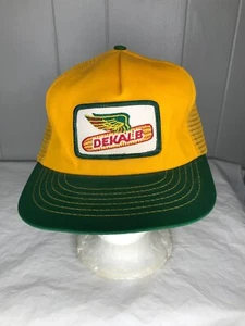 De colección Años 80 DEKALB Granja Semilla Parche Swingster Snapback Camionero Malla Sombrero HECHO EN EE. UU. - Imagen 1 de 6